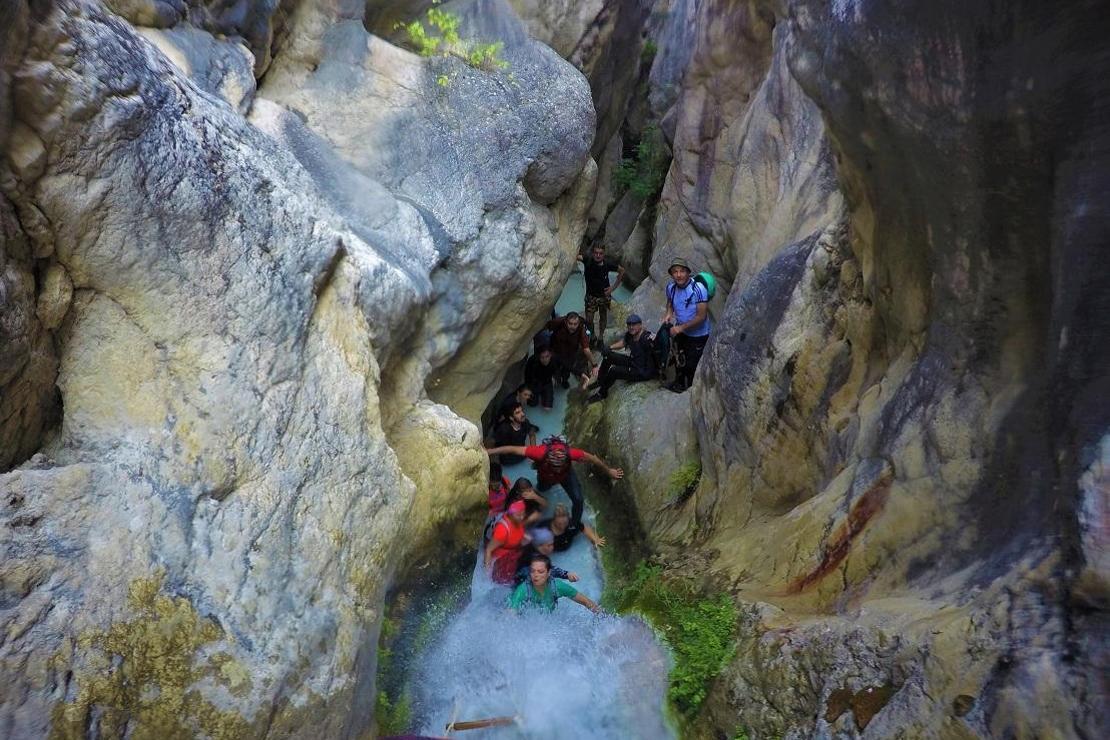 Koyunlu Kanyonu havadan ve su altından görüntülendi