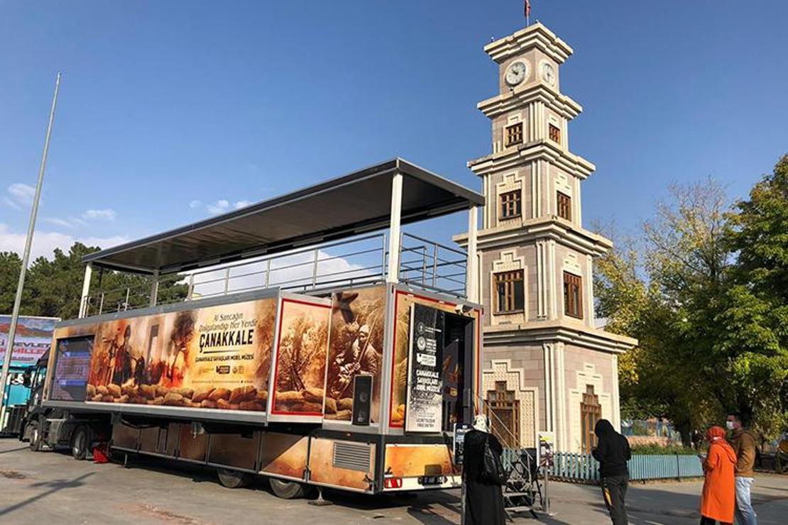 Çanakkale Savaşları Mobil Müzesi'nin yeni durağı Erzincan