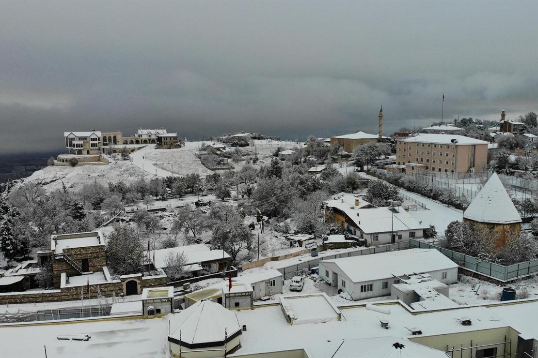 Mevsimin ilk karı yağdı, Harput'ta kartpostallık görüntüler oluştu