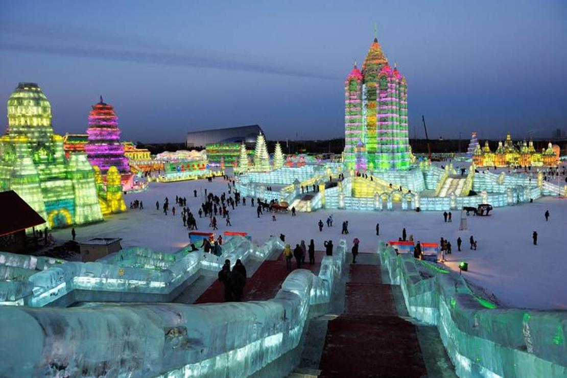 Buz ve Kar Festivali bu yıl da Harbin'de kapılarını açtı