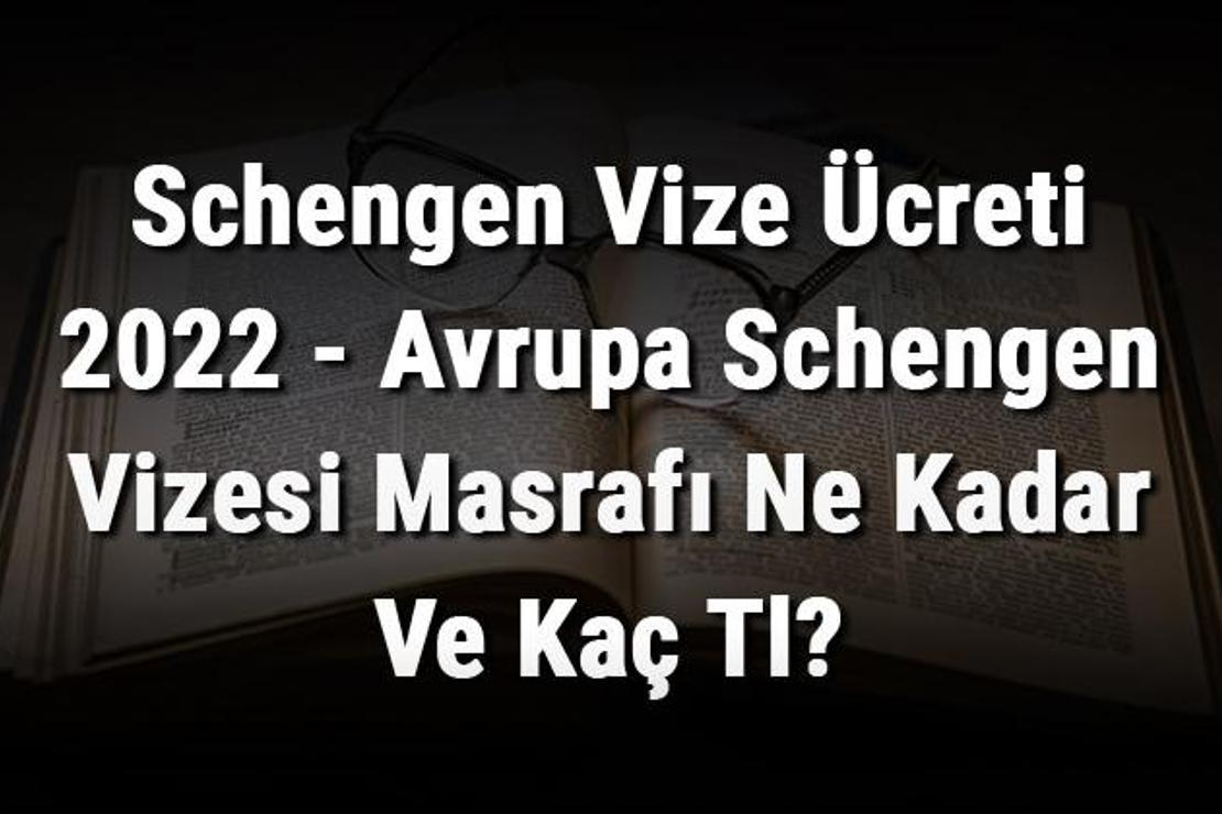 Schengen Vize Ücreti 2022 - Avrupa Schengen Vizesi Masrafı Ne Kadar Ve Kaç Tl?