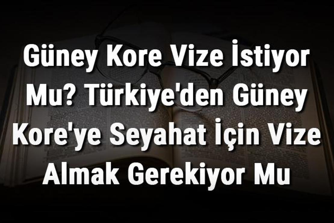 Güney Kore Vize İstiyor Mu? Türkiye'den Güney Kore'ye Seyahat İçin Vize Almak Gerekiyor Mu