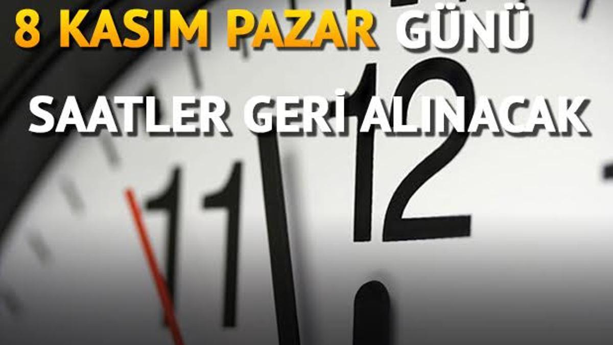 Saatler ne zaman geriye alınacak? Kış saati uygulamasına ne zaman geçilecek?