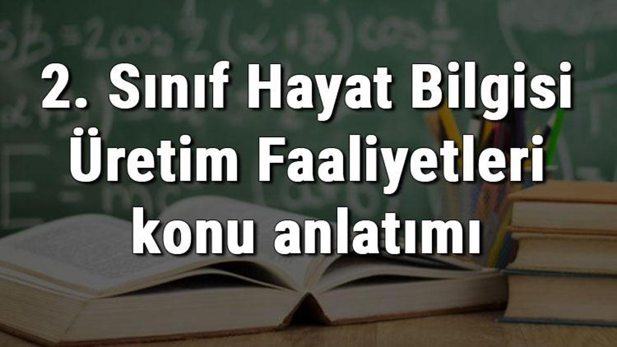 2. Sınıf Hayat Bilgisi Üretim Faaliyetleri Konu Anlatımı