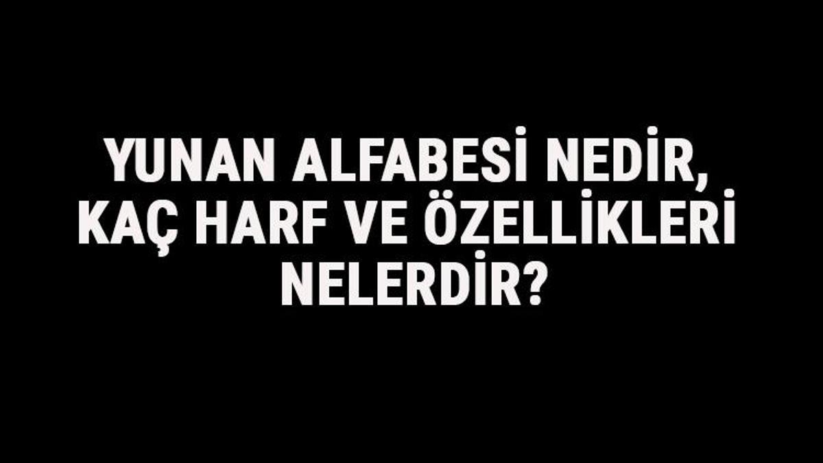 yunan alfabesi harfleri