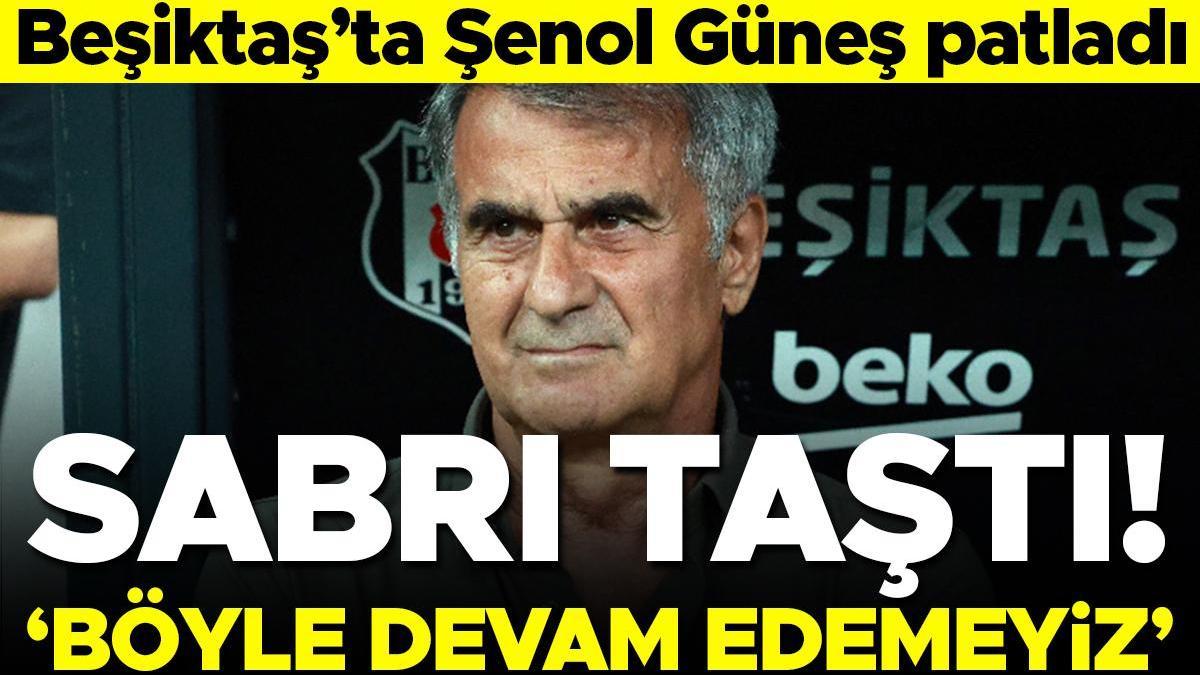 Un avertissement sévère de Şenol Güneş de Beşiktaş aux joueurs : “Nous ne pouvons pas continuer ainsi”
