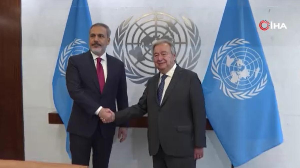 Bakan Fidan, BM Genel Sekreteri Guterres ile görüştü
