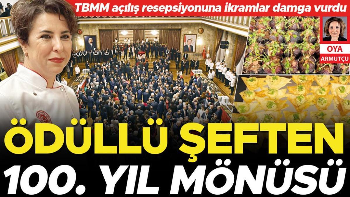 Ödüllü şeften 100. yıl mönüsü… TBMM açılış resepsiyonuna ikramlar damga vurdu