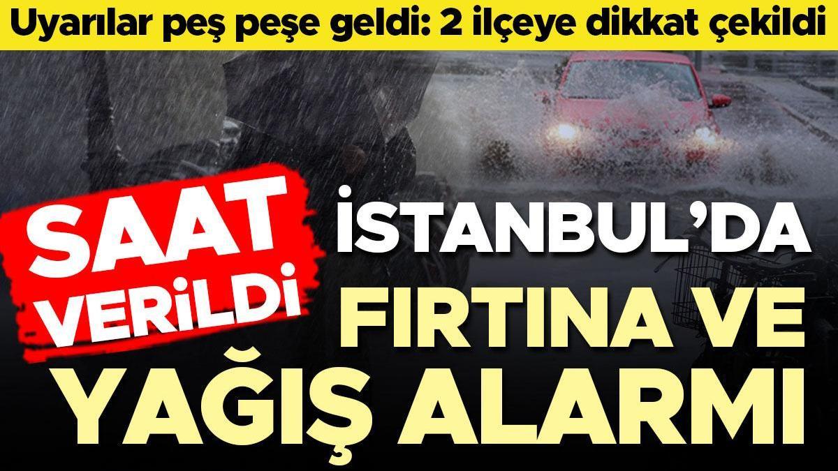 İstanbul'da Fırtına Ve Kuvvetli Yağış Alarmı! İki Ilçeye Dikkat çekildi ...