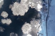 Düzcedeki Efteni Gölü Buz Tuttu