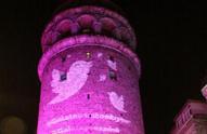 Istanbul’s Galata tower turns pink for breast cancer awareness month