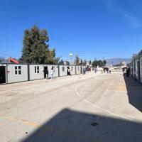 Voters in earthquake-affected areas cast their ballots in containers