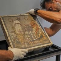 Roman-era mosaic panel returned to Pompeii