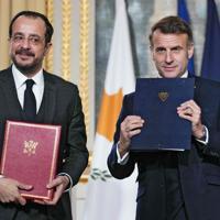 Greek Cyprus, France sign strategic partnership deal