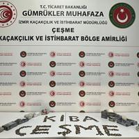 Historic coins, figurines seized at Çeşme Port