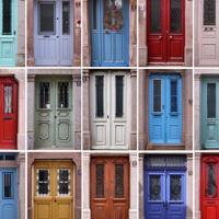 Colorful doors of Cunda Island carry traces of past to present