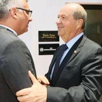 Turkish Cypriot president meets with ex-leaders