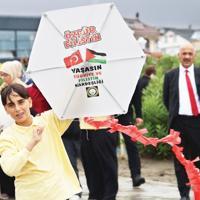 Students fly kites nationwide against Israel blockade