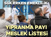 SGK ERKEN EMEKLİLİK YIPRANMA PAYI MESLEKLER DETAYLI LİSTESİ 2024 || SGK erken emeklilik hangi meslek gruplarını kapsıyor? Yıpranma