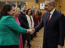 Turkish foreign minister, EU ambassadors discuss relations