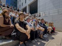 Parliament staff, lawmakers hold protest over femicide of employee