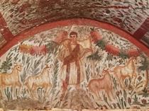 Rare Jesus fresco discovered in İznik necropolis