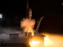 Iran says launches three satellites into space from Russia