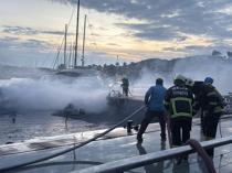 Fire at Bodrum marina sinks 7 motor yachts