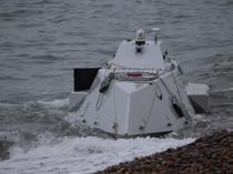Explosive-laden unmanned surface vehicle washes ashore on Black Sea