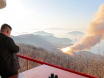 North Koreas Kim oversees test of high-thrust engine