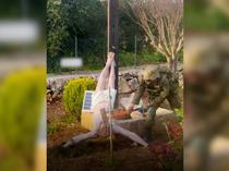 Israel says image of soldier striking Jesus statue in Lebanon is authentic