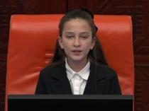 Children lead Turkish parliament at special session