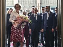 Belgian Queen Mathilde pays visits to Istanbul Financial Center