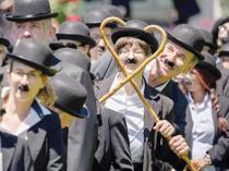 Hundreds of Charlie Chaplin lookalikes gather in Switzerland