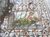 Rare river god mosaic uncovered at Aspendos