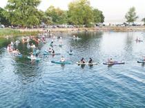 Stand-up paddleboarding surges in popularity at Sapanca Lake