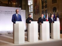 Ukraine allies pledge more air defense, pressure Russia