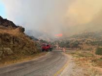 Strong winds complicate wildfire fight across western Türkiye