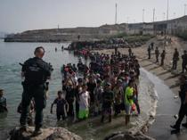 Spain Installs Floating Barrier in Ceuta After Deadly Influx of Migrants