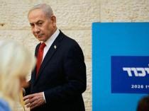 Netanyahu vows to block Palestinian state as polls put his bloc short of majority