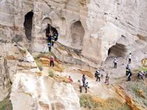 Rock-cut monastery bears traces of the Middle Ages