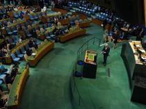 Walkout and street protests mark Netanyahu’s UN address