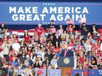 Demonstrators interrupt Trump rally in Texas