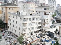 Two dead after 7-story building partially collapses in Istanbul