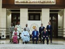 Erdoğan receives credentials from five ambassadors