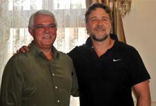 Australian actor Russell Crowe in Turkey for his new feature film