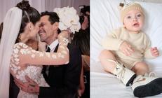 Ünlü şarkıcı kendinden 31 yaş küçük güzellik kraliçesiyle evlenmişti… Oğullarının yüzünü ilk kez gösterdiler