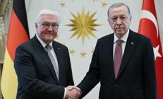 Cumhurbaşkanı Erdoğandan Alman mevkidaşıyla ortak basın toplantısı: İsrail ile ticaret bitti