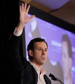 Santorum quits race, handing Romney Republican crow