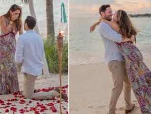 Sevgilisi önünde diz çökünce gözyaşlarına boğulmuştu... Herkes gelinliğini merak ediyor